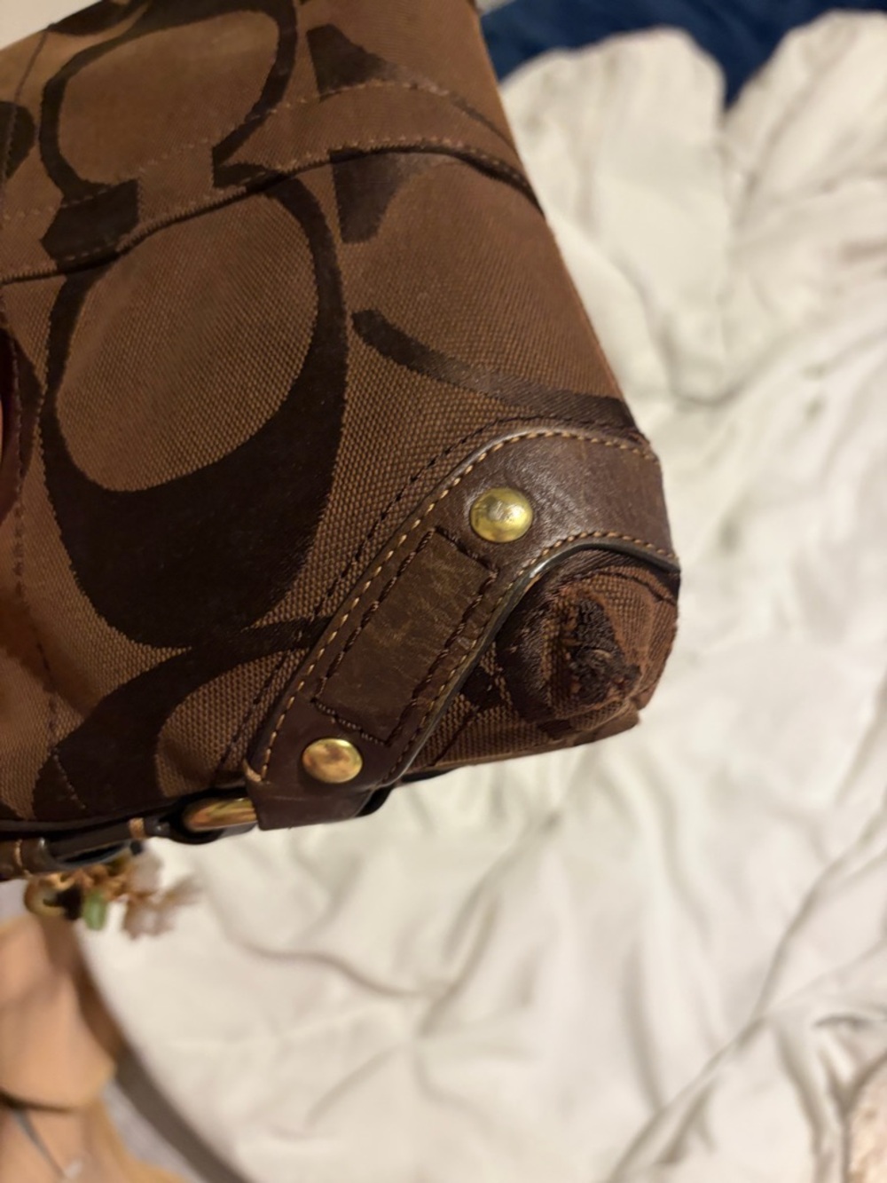 Coach Black & brown Mini Carly Shoulder Bag with Gold Hardware - Picture 5 of 16